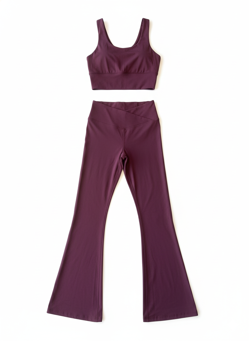 Set Deportivo Dúo Color Vino – Libertad y Estilo que se Mueven Contigo