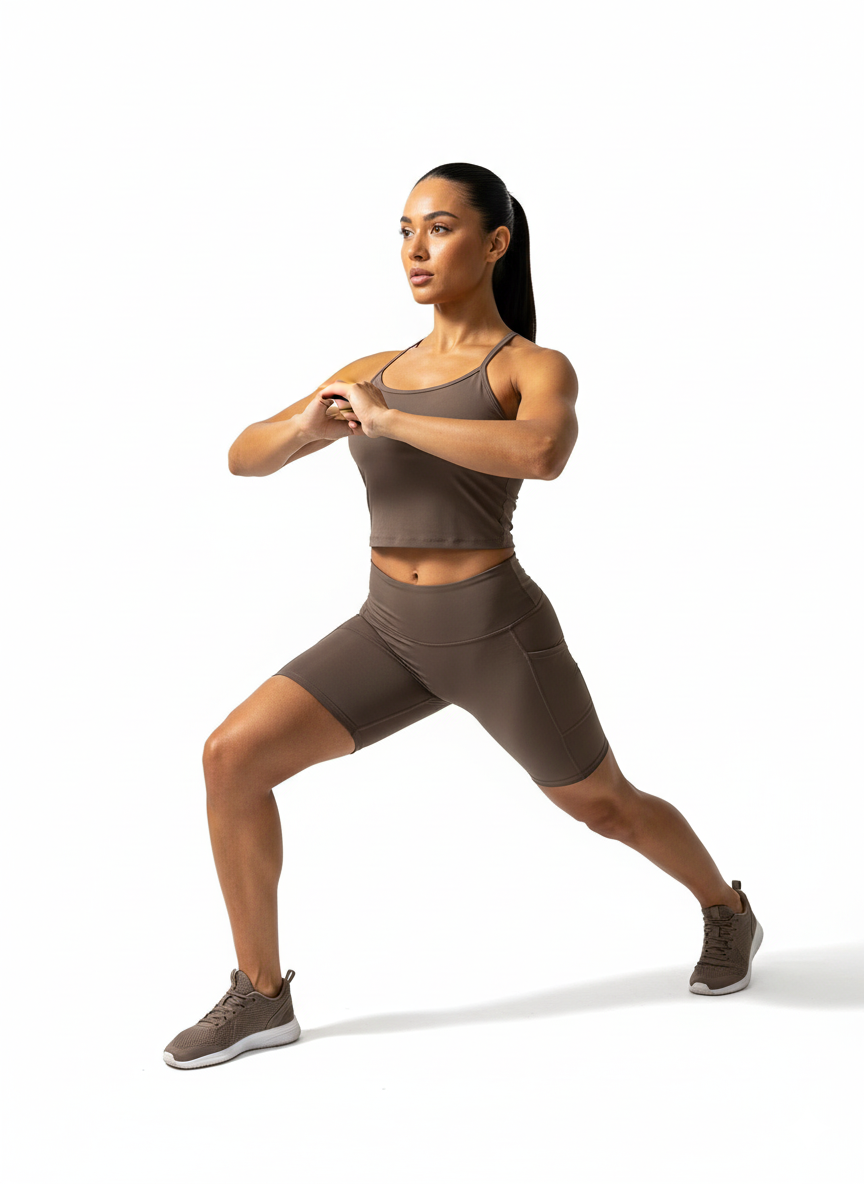 Set Deportivo Beige – Elegancia y Comodidad que se Mueven Contigo