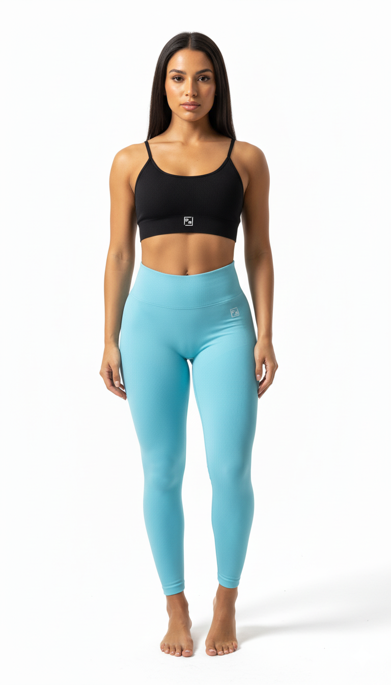 Leggings Azul Cielo Push Up – Comodidad, Estilo y Realce Perfecto (Top se vende por separado)